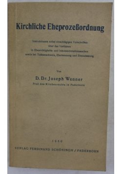 Kirchliche EheprozeBordnung, 1950 r.