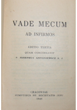 Vade mecum ad infirmos 1949 r.