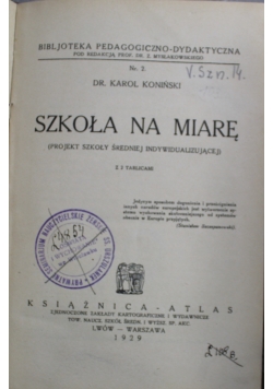 Szkoła na miarę 1929 r.