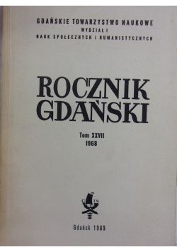 Rocznik Gdański, tom XXVII