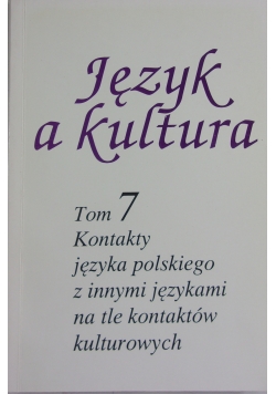 Język a kultura, tom 7