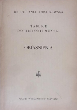 Tablice do historii muzyki. Objaśnienia, 1949 r.