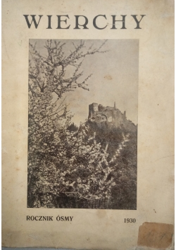 Wierchy rocznik ósmy, 1930 r.