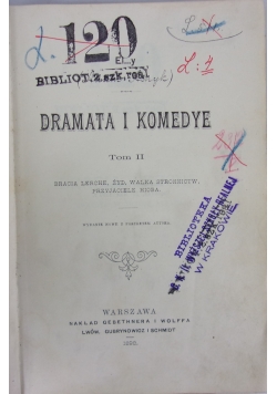 Dramata i komedye ,1898r.