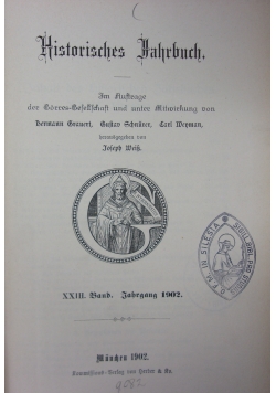 Historisches Jahrbuch, 1904 r.