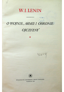 O wojnie armii i obronie ojczyzny