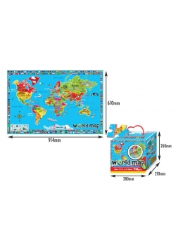 Mata z puzzli - Świat 48 elementów