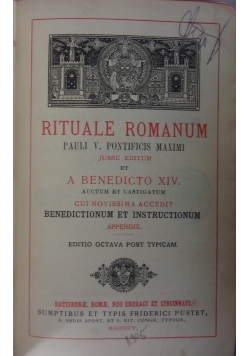 Ritual Romanum ,1905r.