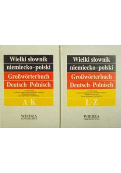 Wielki słownik niemiecko polski 2 tomy