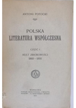 Polska literatura współczesna część I 1911 r.