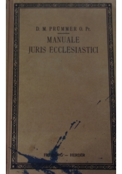 Manuale Juris Ecclesiastici, 1920 r.