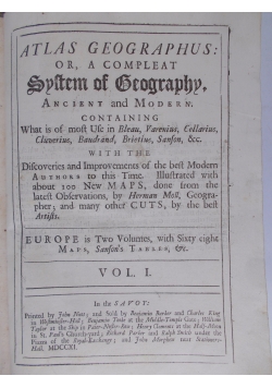 Atlas Geographus  1711−1717