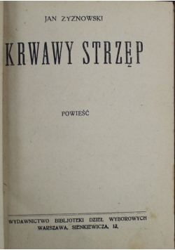 Krwawy Strzęp 1927 r.