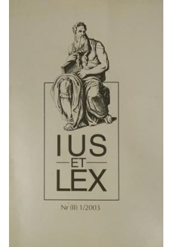 Ius et Lex, nr (II) 1/2003