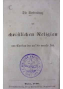 Die Verbreitung der christlichen Religion, 1846 r.