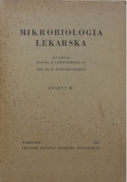 Mikrobiologia lekarska II, 1947 r.
