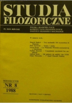 Studia filozoficzne nr 8
