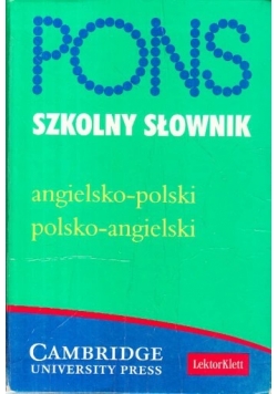 Pons podręczny słownik angielsko-polski