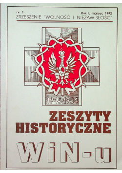 Zeszyty Historyczne WIN u Nr 1