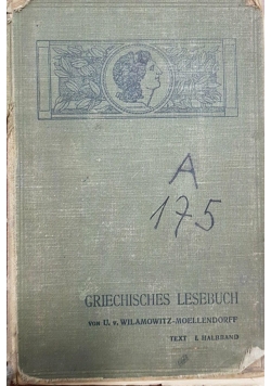 Griechisches Lesebuch, 1910 r.