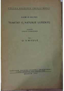 Traktat o naturze ludzkiej, 1951 r.