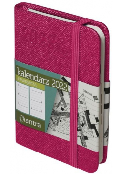 Kalendarz 2022 Awangarda A7 różowy TDW ANTRA