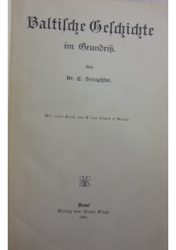 Baltische Geschichte im Grundnis,1908r.