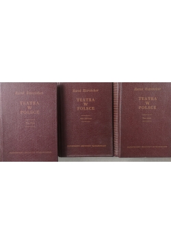 Teatra w Polsce tom od 1 do 3