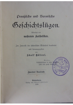 Geschichtslugen, 1898 r.