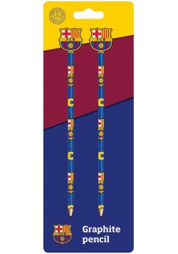 Ołówek z gumką 2 szt FC Barcelona