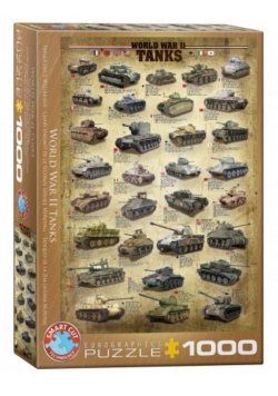 Puzzle 1000 Czołgi z okresu II wojny światowej