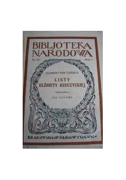 Listy Elżbiety Rzeczyckiej, 1927r