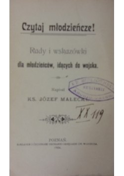 Czytaj młodzieńcze!, 1906r.