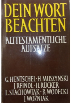 Dein Wort Beachten