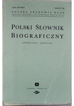 Polski słownik biograficzny zeszyt 158
