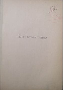 Historia literatury Polskiej, 1946 r.Zestaw 2 książek