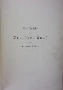 Gelchichte Deutlchen Kunft, 1890 r.