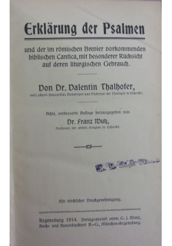 Erklarung der Psalmen, 1914r.