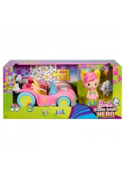 Barbie w Świecie Gier Pojazd i minifigurki