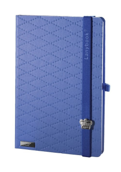 Notes A6 Lanybook Glamorous Beauty Matra w kratkę niebieski