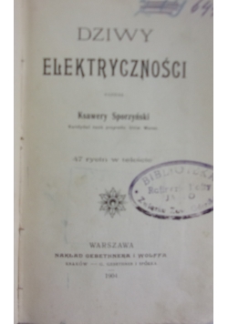 Dziwy elektryczności, 1904 r.