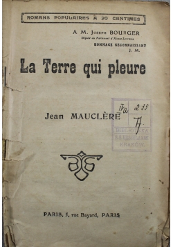 La Terre qui pleure ok 1913 r.