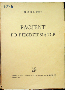 Pacjent po pięćdziesiątce
