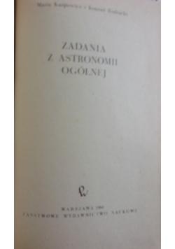 Zadania z astronomii ogólnej