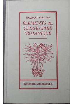 Elements de Geographie Botanique
