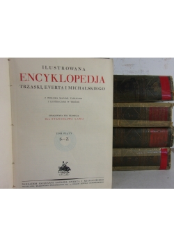 Ilustrowana encyklopedia, 5 tomów,  rok 1927