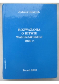 Rozważania o bitwie warszawskiej 1920 r.