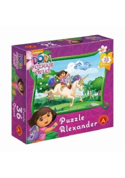 Puzzle 36 Gigant. DORA. Nasz przyjaciel jednorożec