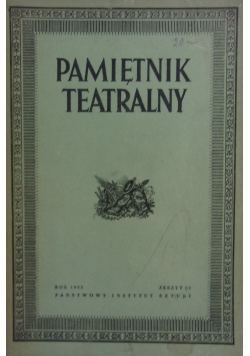 Pamiętnik teatralny