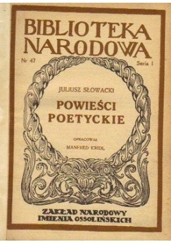 Powieści poetyckie, 1949 r.